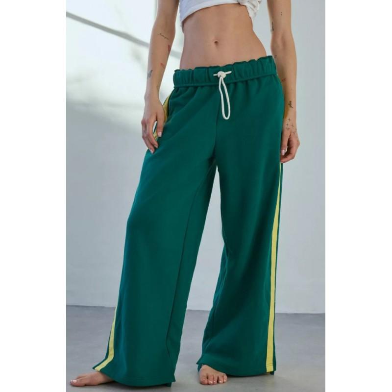 Womens Loose Jogger Pants Casual Drawstring Elastic Waist Long Trousers With Pockets