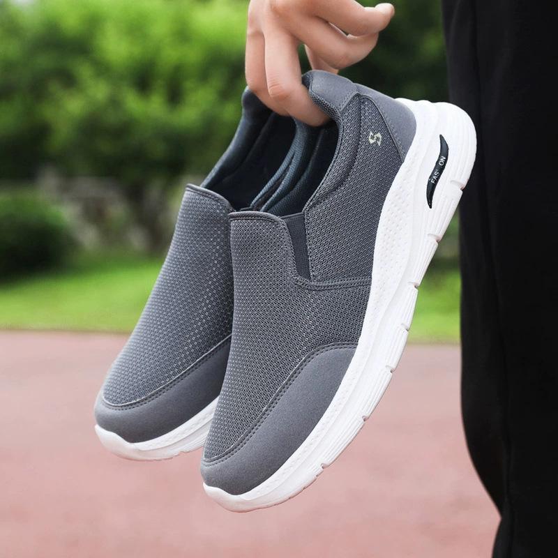 Sneakers men's spring and summer new running shoes thick-soled comfortable, lightweight and breathable walking shoes