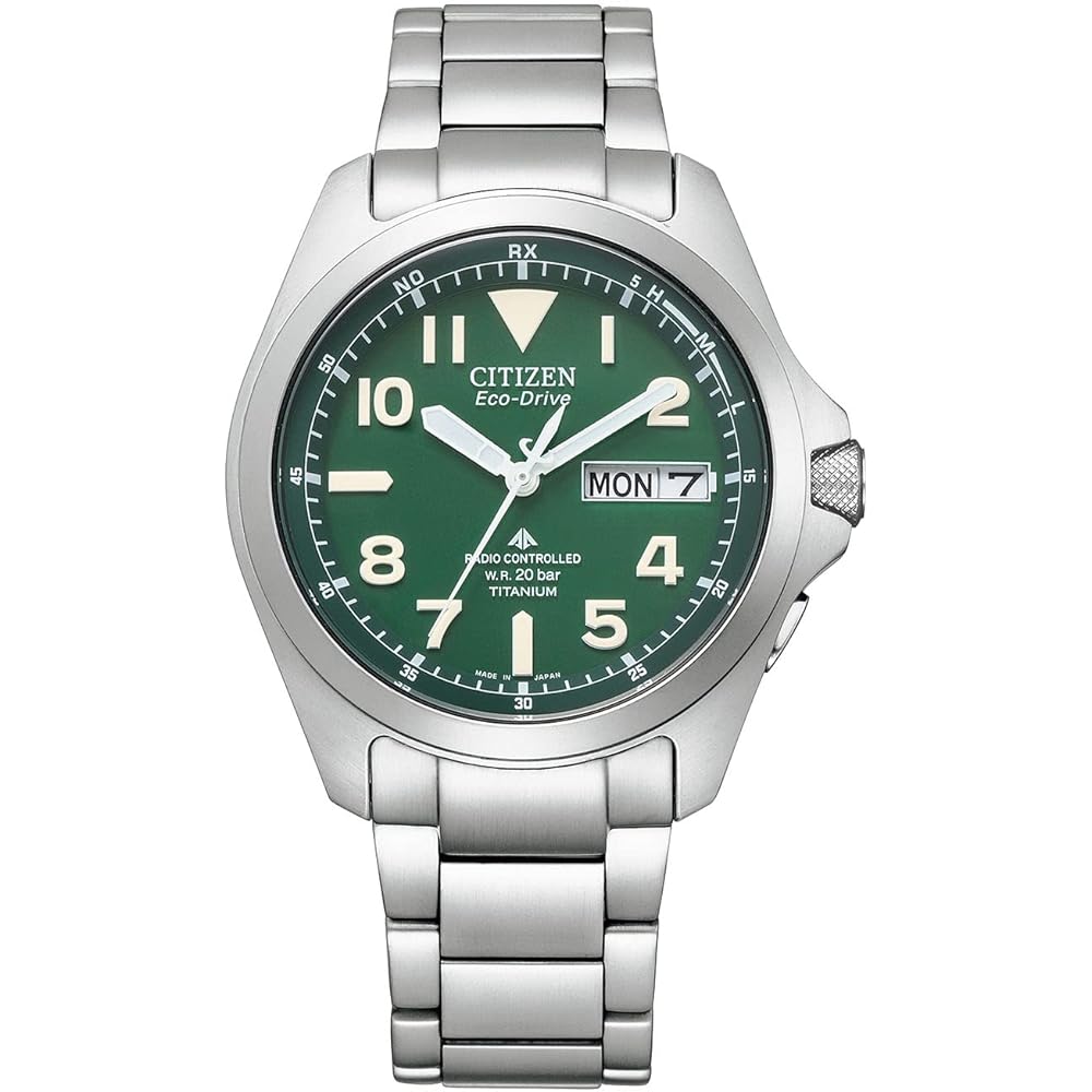 

Citizen Promaster PMD56-2951 Men s Outdoor Watch Silver Waterproof Date Day Titanium Green
