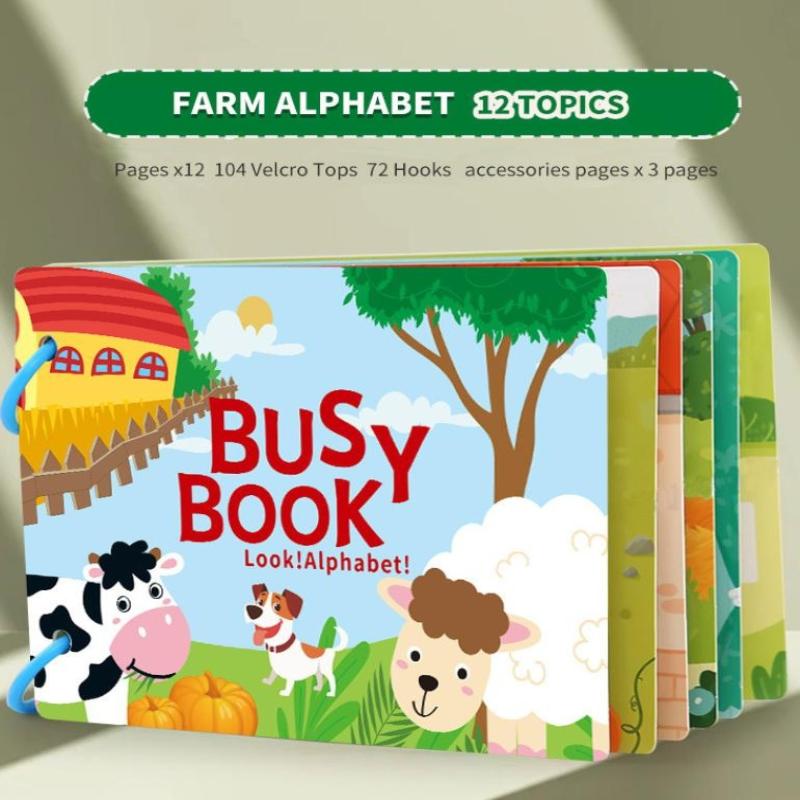 Magnetic Sticker Busy Book For Baby Enlightenment Book Montessori Toy Activity Books For Toddlers