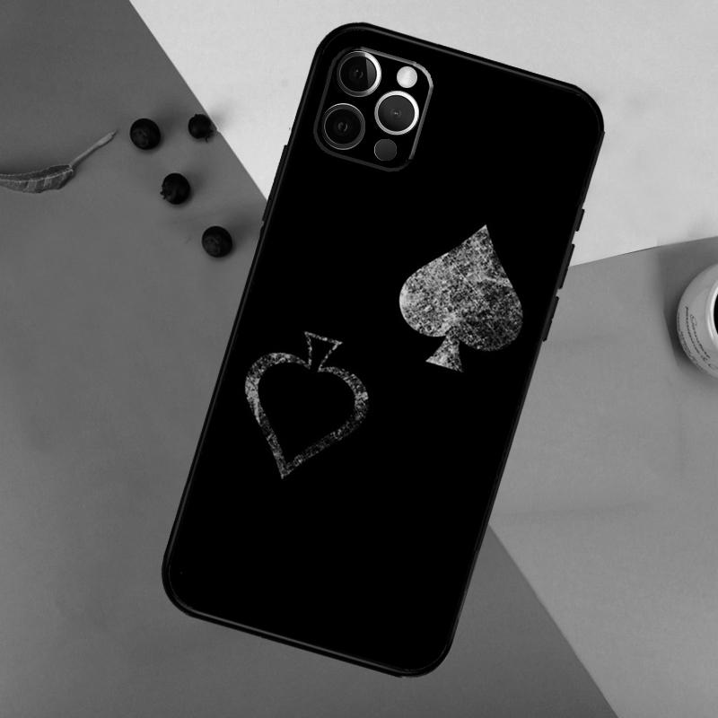 Pik-Ass Poker Handyhülle Für iPhone 17 Air 16 14 13 12 11 15 Pro Max 13 mini 15 16 Plus 16e Bumper Hülle