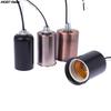 1PC E27 E14 Ceramic Screw Light Base Light Socket LED Filament Lamp Holder Suitable For Crystal LampsCandle Lamps European Lamps