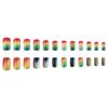 Square Press On Nails Gradient Designs Fake Nails Glue On Nails Artificial Acrylic Nails 24pcs Stick On Nails for Women