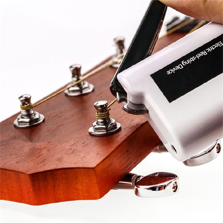 Automatic Guitar String Winder Machine High Strength Plastic Electric String Changer With Battery Operations