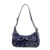 Vintage Denim Underarm Bag Women's Shoulder Bag