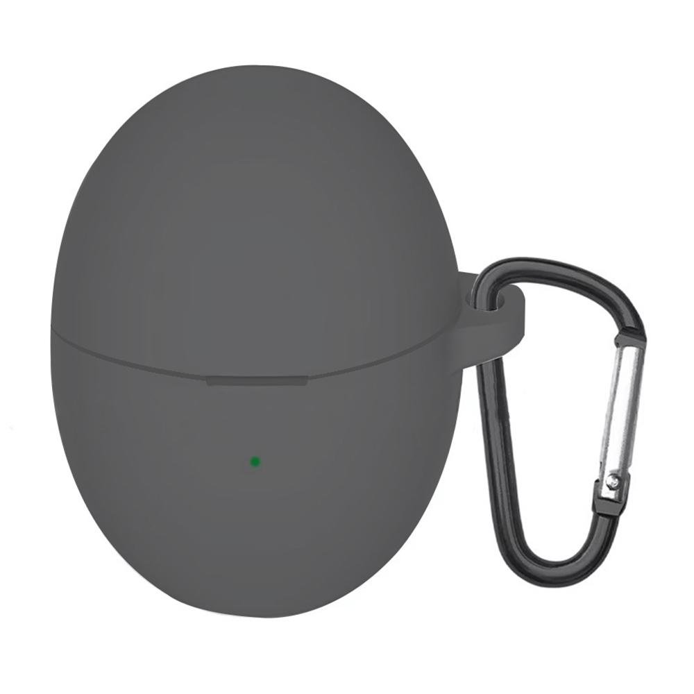 

Для Huawei FreeBuds 6 Силиконовый чехол Беспроводные наушники Защитный чехол от царапин с карабином Grey