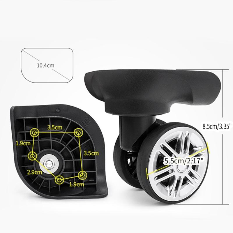 Durable Replacement Luggage Wheels Repair Your Suitcase with Smooth 360° Rotation Parts Accessories