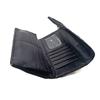 Taschen Damen- und Damen-Taschen Kreuzmuster Damen-Geldbörse Langer Reißverschluss Gewebte Clutch-Tasche Schwarz Damen-Münztasche