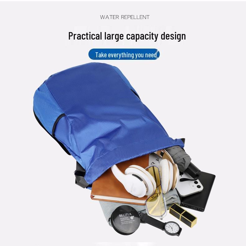 Water-Resistant Drawstring Backpack for Men & Women, Large Capacity Travel & Fitness Bag