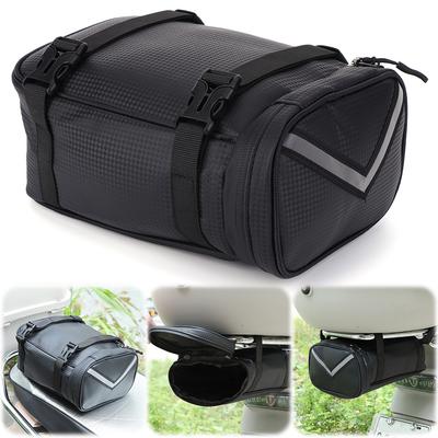 Motorcycle Luggage Rack Under Bag Waterproof Bicycle Back Seat Bag Reflective Bike Rear Seat Saddle Pouch Motorcycle Accessories