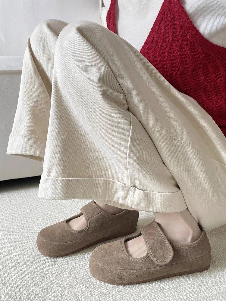 

Blue cabinet Velcro Mary Jane shoes women s single shoes 2025 spring grandma shoes soft sole pregnant women non-slip with skirt Doudou tide 40 хаки