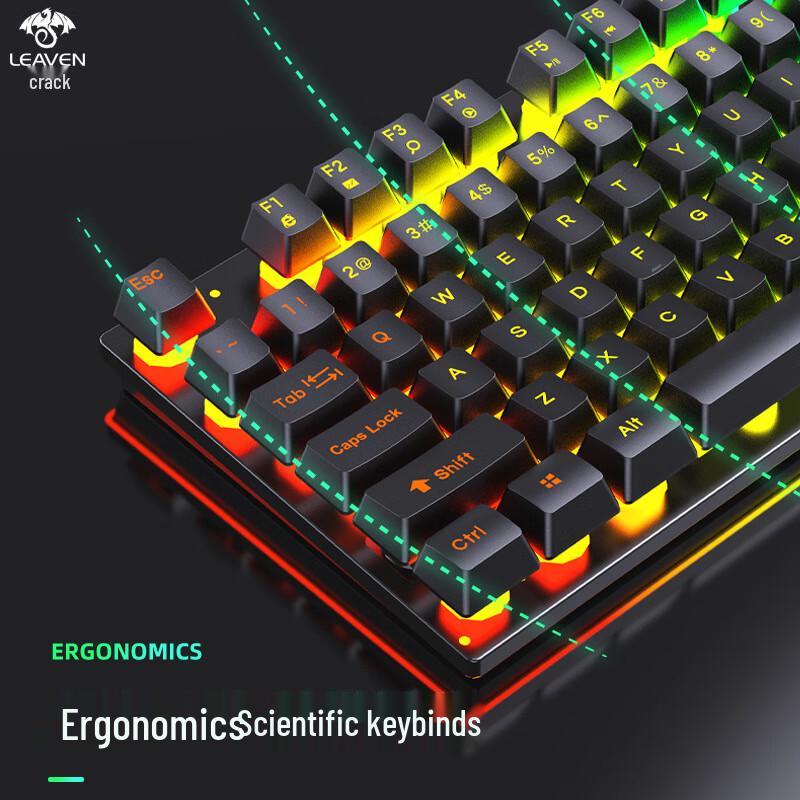 D320 RGB Backlit Wired Gaming Keyboard and Mouse Combo