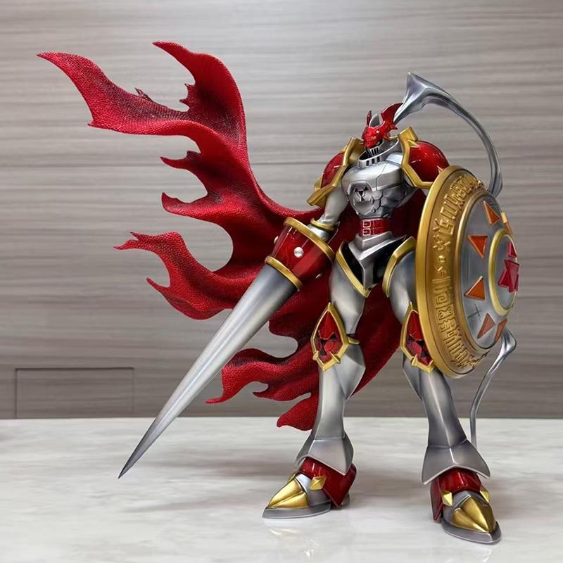 New 40Cm Digimon Peripheral Desktop Ornament Statue Og Red Lotus Knight Beast Gk Figurine Model Cool Gift