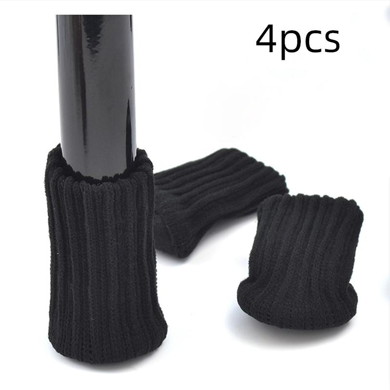 4pcs Fabric Elastic Non-Slip Noise Reduction Furniture Protectors Covers Floor Protection Pads Table Legs Socks Chair Foot Cover