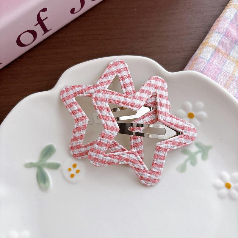 2Pcs/Set Sweet Colorful Polka Dot Fabric Bow Hair Clip Pearl Princess Barrettes for Girls Kids Cute Clip Headwear Accessories