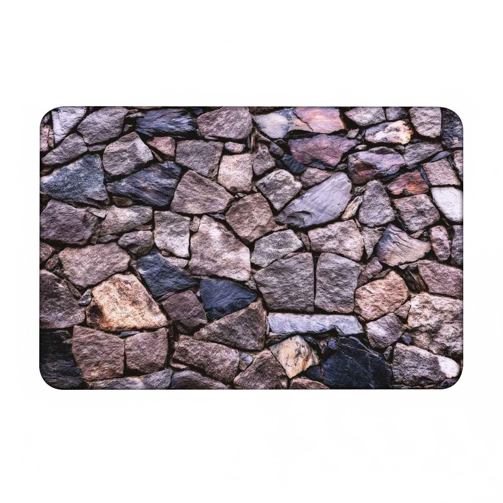 1 יחידה שטיח רצפה בדוגמת אבן לבית, חדר אמבטיה, שטיחים סופגים, שטיחים מונעי החלקה, ציוד לקישוט הבית