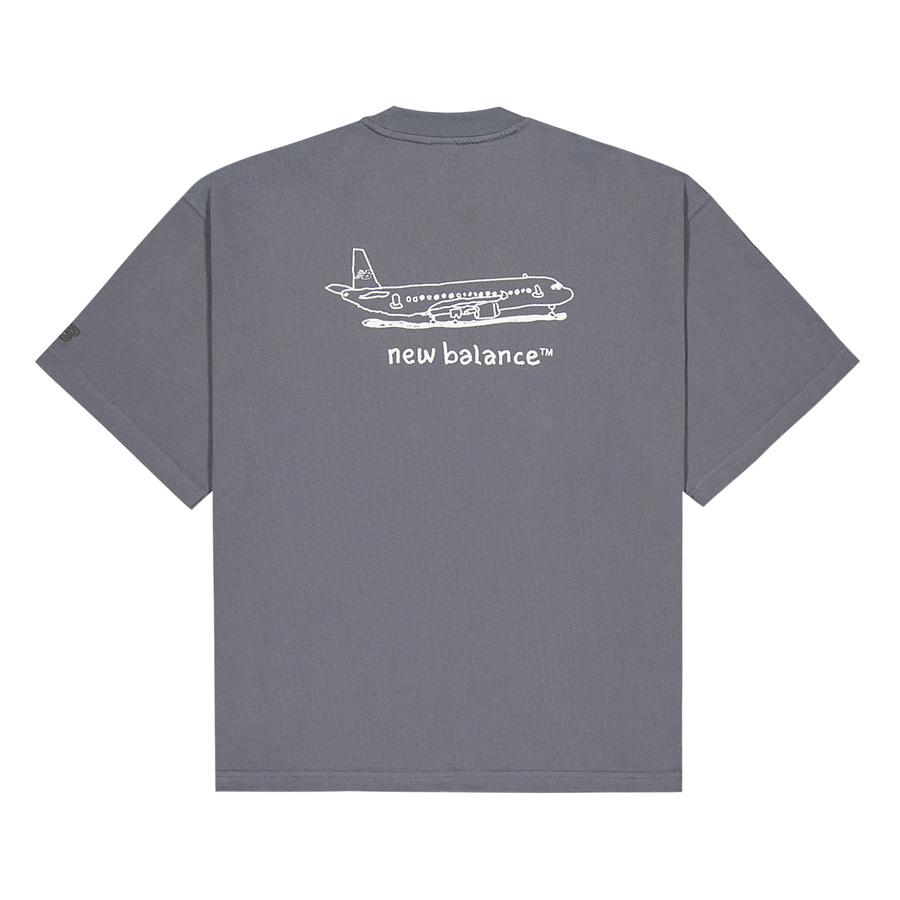 New Balance NB Grey SS25 T Shirt Men's Gray NEF29641-GR