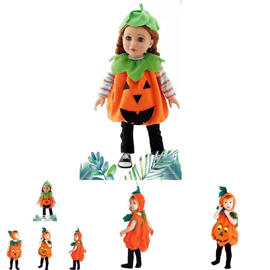 Super süßes Kürbiskostüm-Set für Kinder Perfekt für Halloween-Cosplay!