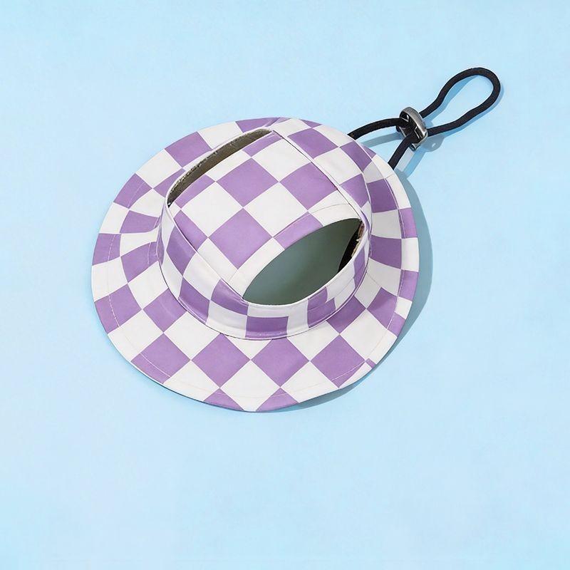 G62 Adjustable Pet Sun Hat with Chin Strap for Small Medium Dogs Cats Outdoor Travel Accessory Gift for Pet Owners