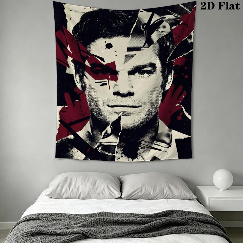DEXTER Wall Tapestry Aesthetic Wall Hanging Printed Fabric Blanket Decorative Tapestries for Bedroom Living Room Home Decor