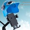 Compact Sunshade & Rain Protection Phone Holder for Helmets and Bikes