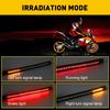 48 LED Motorcycle Flexible Signal Turn Amber Integrated Strip Brake Tail Light