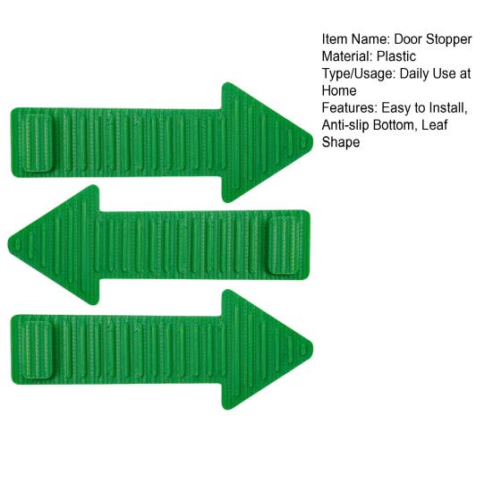 1/2/3Pcs Stackable Arrow Door Stopper Wedge Wall Protector Anti-slip Windproof No Drilling Anti-collision Carpet Tile Concrete Wooden Floor Doorstop