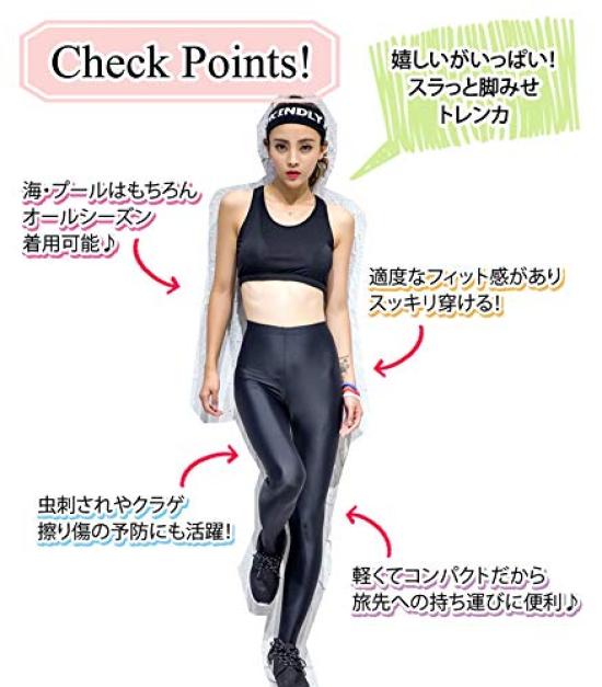 Teddy Rash Guard Leggings with UV Sun and Perfect for Fitness and Size Women's UPF50+ Protection, Protection, Sports, swimwear-b006 (Navy, M)