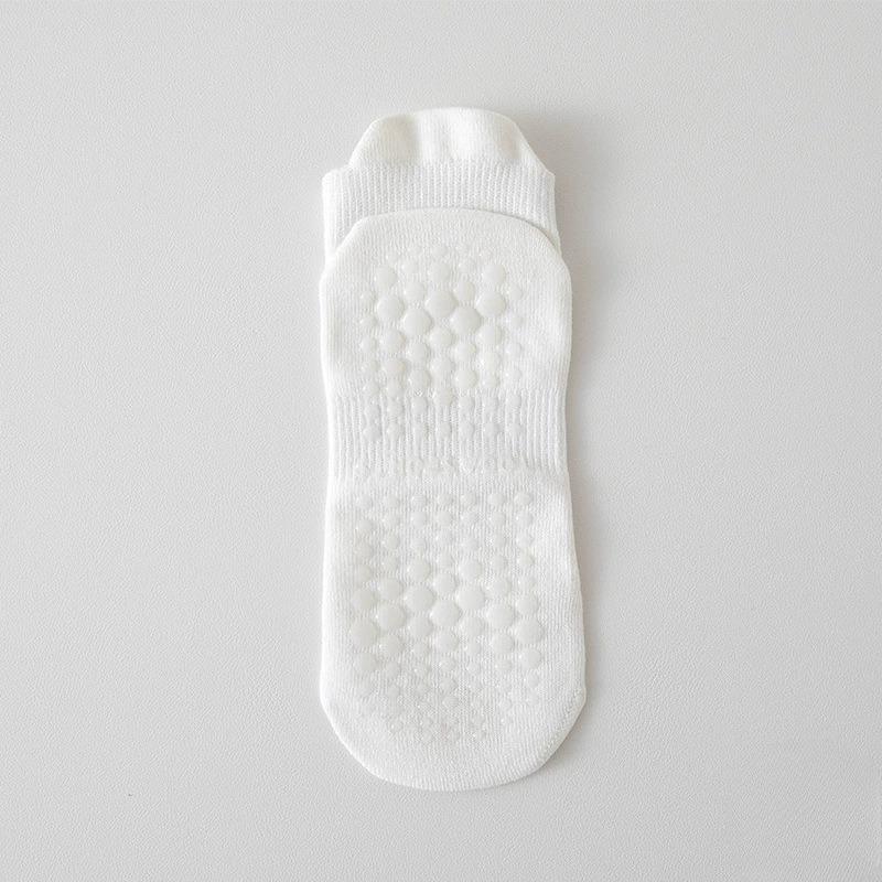 Damen Frühling und Sommer Yoga Fitness Pilates Silikon Rutschfest Knochenlos Mesh Sport Kurze Tube Baumwollsocken