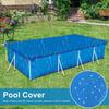 Swimming Pool Cover Rectangular Heavy-Duty Winter Pool Cover UV-Resistant Dustproof Hot Tub Protector Reinforced Blanket