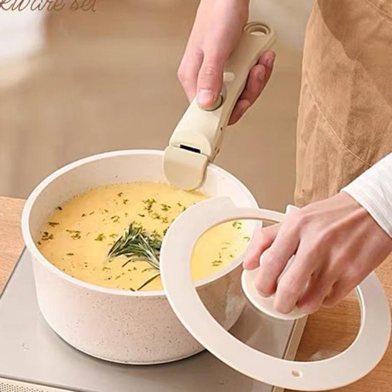 Removable Pan Handle Non-stick Detachable Anti-scalding Handle for Universal Pots Replacement Suitable for Cookware Kitchen Tool