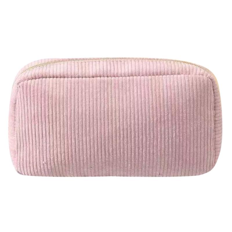 Large Corduroy Pencil Case High Capacity Pen Pouches Travel Makeup Bag Pen Organizers Storage Bag for Student Women Girl