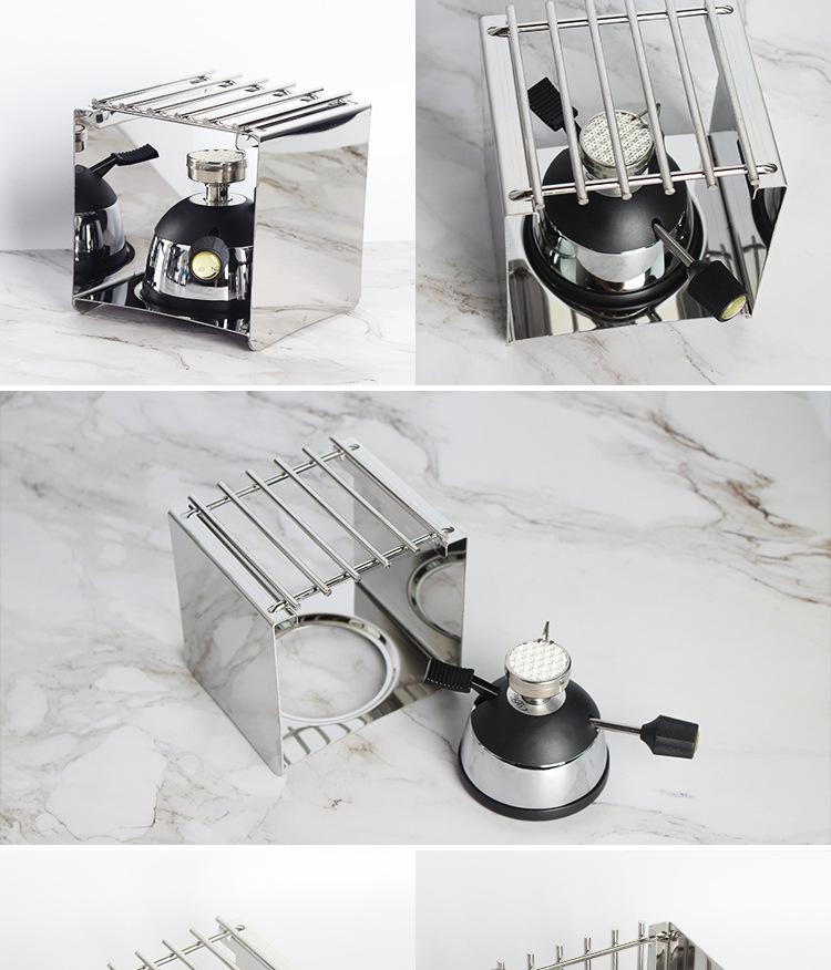 Stainless Steel Multi-Purpose Stove Rack for Moka Pots, Teapots, and Camping Stoves