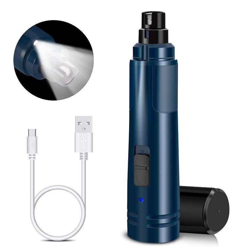 Hot Selling Automatic Nail Clipper for Dogs with LED Light and Low Noise Safety Cutter синий
