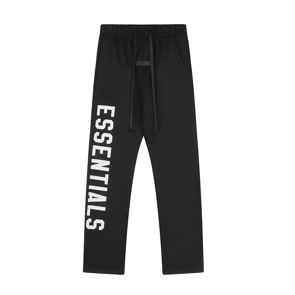 Fear Of God Essentials Letter Print Straight-Leg Sweatpants - Unisex Casual Loose Trousers S