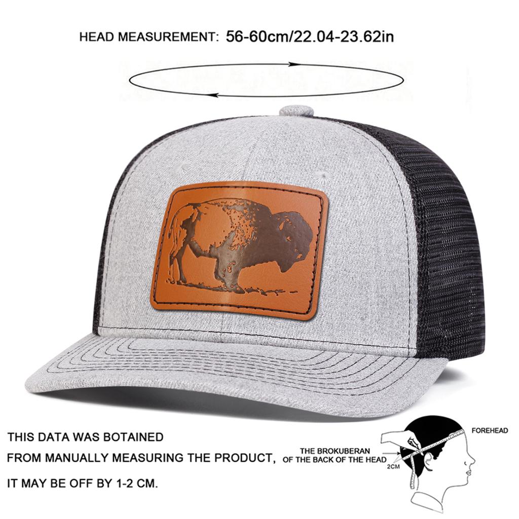 Boné de Beisebol de Malha com Patch de Couro Marrom Tigre Masculino Boné Micro Curvado Chapéu de Lazer Protetor Solar para Exterior Viagem Turismo Férias de Praia Primavera Outono