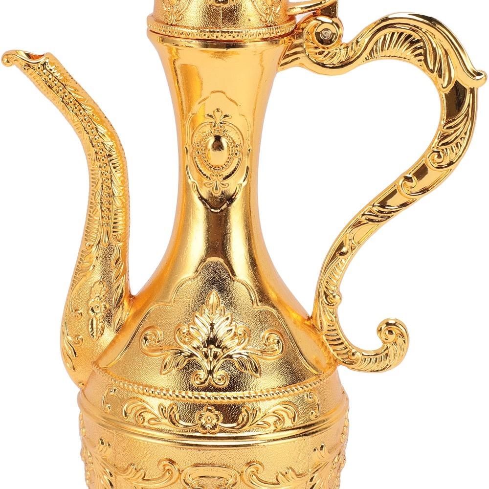 8pcs 6 Cups Included Turkish Tea Set With Tray Wine Glass Pot Set  For Home Party