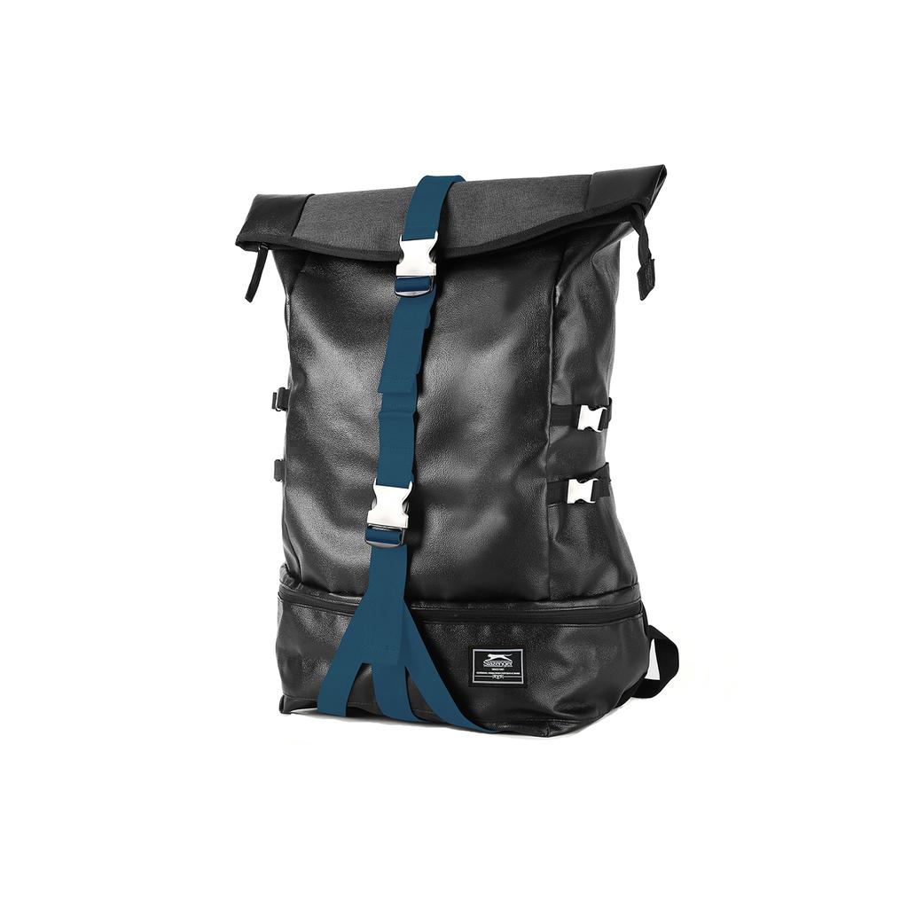 New Slazenger Synthetic Leather Gym Bag Backpack Men's Royal Blue/Black/Coffee SLA6838