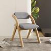 Foldable Wooden Dining Chair With Thickened Backrest Lightweight Multi-Use Home Office Adults
