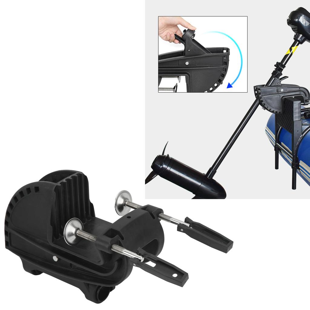 Plastic Fishing Boat Motor Suspension Bracket 90 Degree Rotatable Propeller Hanging Stand for Kayaks Pneumatic Boats