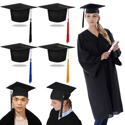 2024 Happy Graduation Graduation Hat Congrats Grad University Academic Hat Unisex Party Supplies