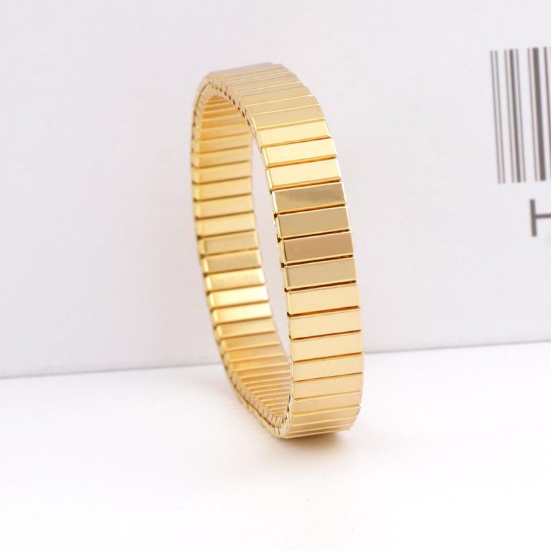 Niche Design Sense Full -Light Elastic Bracelet Stainless Steel Fashion Women 'S Jewelry 