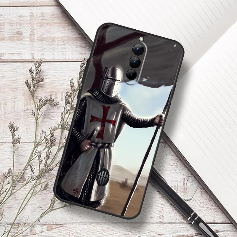 Knights Templar Case For ZTE Nubia Red Magic 10 Air 6S 7S 6 7 Pro RedMagic 8 9 8S 9S 10S 11 Pro Plus Cover