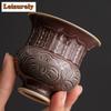 Embossed Ceramic Small Incense Holder Water Fountain Decoration Incense Burners Consecrate Censer Teaset Accessories Ornaments