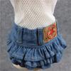 Pet Dog Denim Mesh Skirt: Cotton, Versatile, for Small Breeds