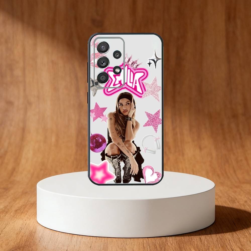 Latin Pop E-Emilia Mernes Phone Case For Samsung S25,S24,S21,S22,S23,S30,Ultra,S20,Plus,Fe,Note,10,9,5G Black Cover