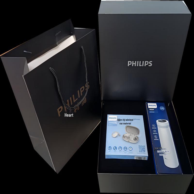 Philips Wireless Earbuds & Smart Mug Gift Set