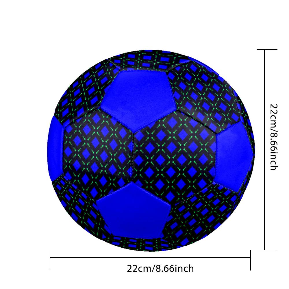 1pc Blue Diamonds Durable Soccer Ball/Football, Size 5, Perfect for Training, Entertainment And Competition,Gift Yy26060695