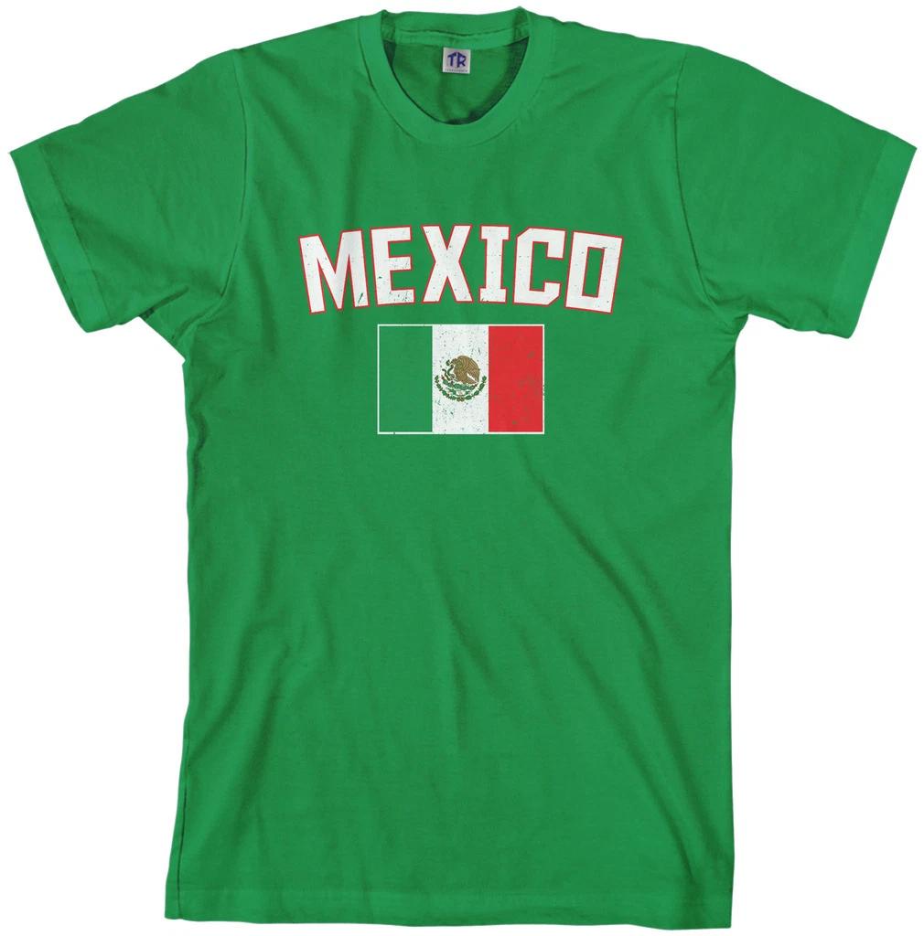 Threadrock Men s Mexico Flag T shirt Mexican National Team XL