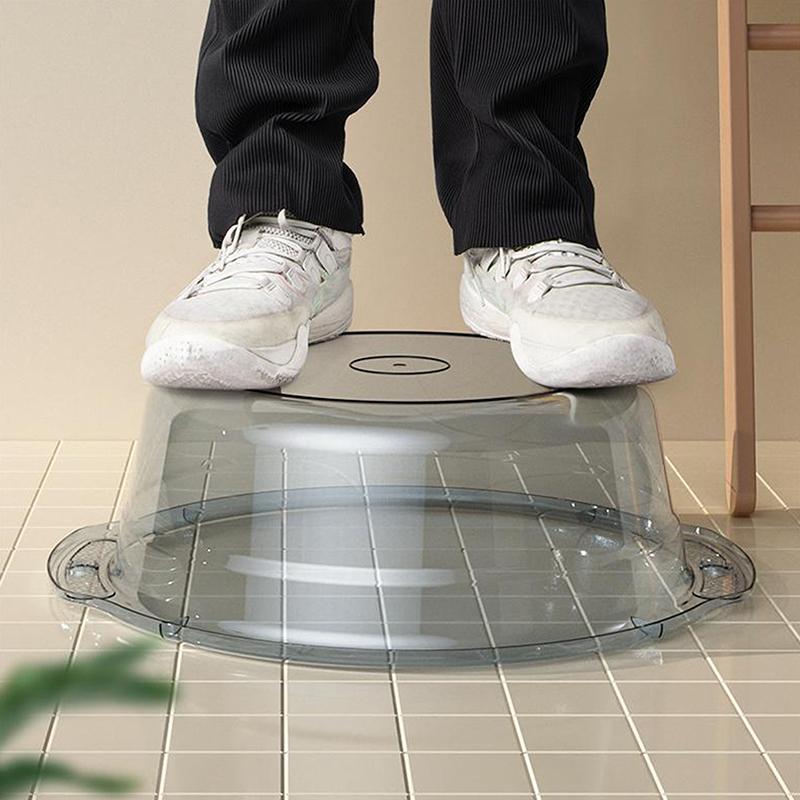1Pcs Transparent Washbasin Dormitory Student Washbasin Portable Travel Plastic Basin Household Water Basin